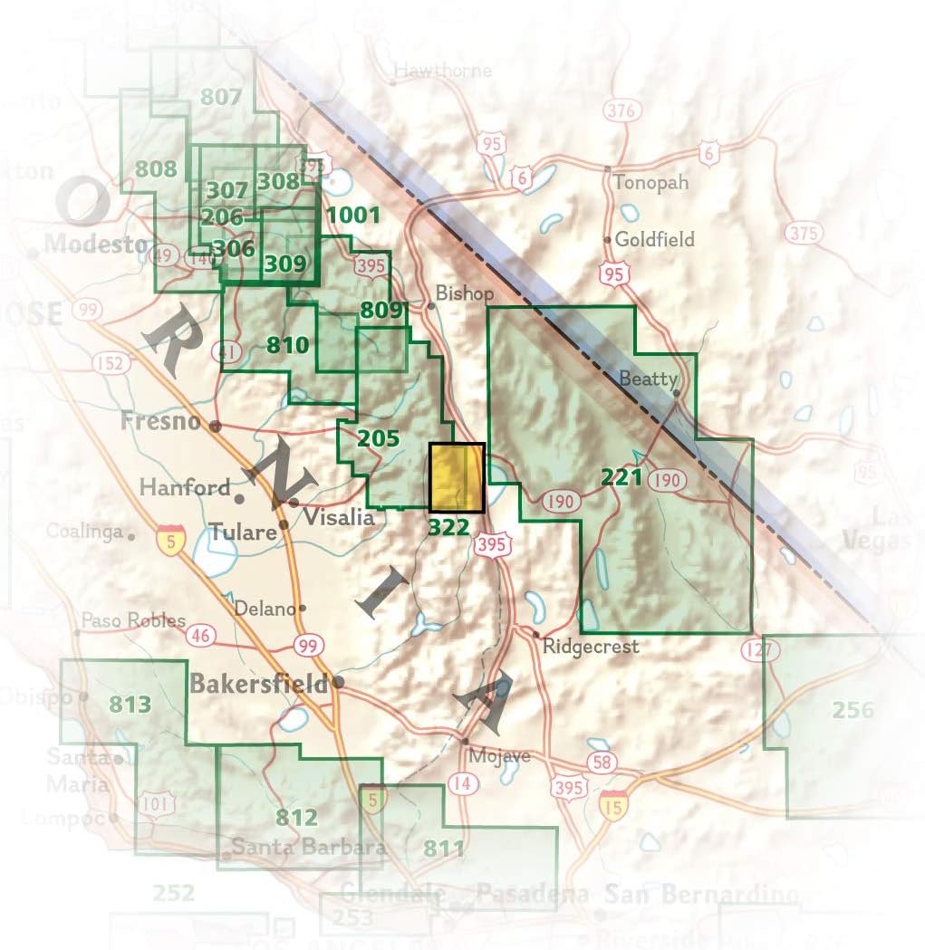 Mount Whitney Map (National Geographic Trails Illustrated Map, 322) - Image 6