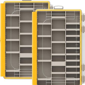 Fishing Storage Box, Waterproof Tackle Boxes, 3600 Tackle Trays, Sealed Lure Box and Terminal Tackle Storage (2 Packs)