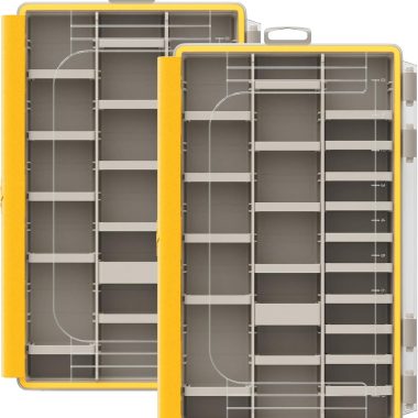 Fishing Storage Box, Waterproof Tackle Boxes, 3600 Tackle Trays, Sealed Lure Box and Terminal Tackle Storage (2 Packs)